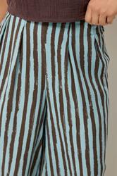 PixieGirl Petite Women's Brown Stripe Palazzo Wide Leg Trousers | PixieGirl  4