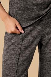 PixieGirl Petite Women's Chocolate Brown Marl Wide Leg Trouser | PixieGirl 4