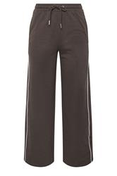 PixieGirl Petite Women's Chocolate Brown Contrast Jogger | PixieGirl 5