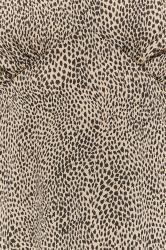 Petite Brown Animal Print Midi Tea Dress | PixieGirl 5