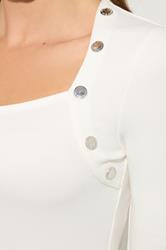 STAR White Button Detail Top | StarByJM 4
