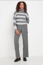M&Co Grey Textured Cargo Trousers | M&Co 4
