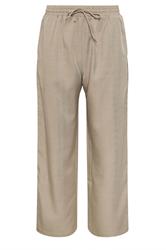 PixieGirl Petite Women's Beige Brown Side Stripe Wide Leg Trouser | PixieGirl 5