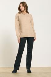 M&Co Black Straight Leg Bengaline Trousers | M&Co  1