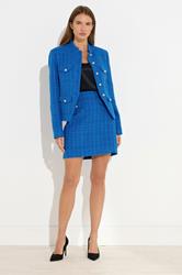 STAR Blue Boucle Button Detail Jacket | StarByJM 2