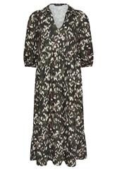 PixieGirl Petite Women's Khaki Green Camo Midaxi Dress | PixieGirl 1