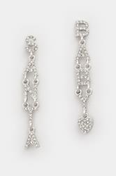 Gold Tone 'Santa Baby' Christmas Novelty Earrings | Yours Clothing 2