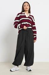 PixieGirl Petite Women's Black Poplin Cuffed Trousers | PixieGirl 1