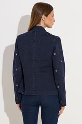 STAR Blue Denim Eyelet Detail Jacket | StarByJM 4