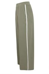 M&Co Petite Khaki Green Pintuck Trousers | M&Co 5
