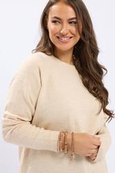 4 PACK Gold and Brown Beaded Bracelets | Yours Clothing 1