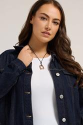 Gold Tone Abstract Pendant Necklace | Yours Clothing 1