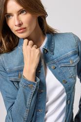 M&Co Blue Mid Wash Denim Jacket | M&Co 4