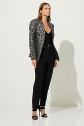 STAR Silver Leopard Tailored Jacquard Blazer | StarByJM 2