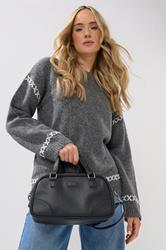 Black Faux Leather Cross Body Bag | Yours Clothing 2