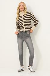 PixieGirl Petite Women's Grey Stretch Skinny AVA Jeans | PixieGirl 2