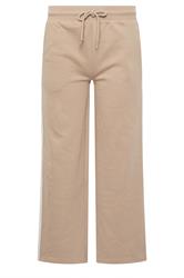 PixieGirl Petite Natural Brown Stripe Wide Leg Joggers