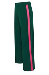 PixieGirl Petite Women's Green & Pink Side Stripe Trousers | PixieGirl 2