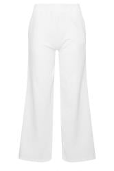 PixieGirl Petite Women's White 'California' Slogan Wide Leg Joggers | PixieGirl 6
