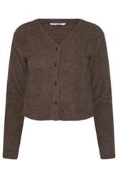 PixieGirl Petite Chocolate Brown Chenille Cardigan