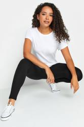 M&Co 2 PACK Black Stretch Cotton Leggings | M&Co 1