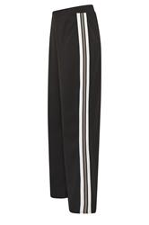 M&Co Black Jersey Side Stripe Wide Leg Trousers | M&Co 6