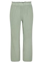 PixieGirl Petite Womens Sage Green Acid Wash Wide Leg Trousers | PixieGirl 5