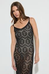 STAR Black Crochet Sequin Maxi Dress | StarByJM 6