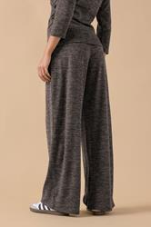 PixieGirl Petite Women's Chocolate Brown Marl Wide Leg Trouser | PixieGirl 3