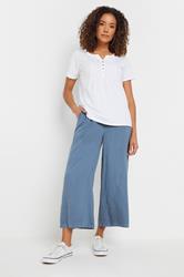 M&Co Blue Wide Leg Culottes | M&Co  3