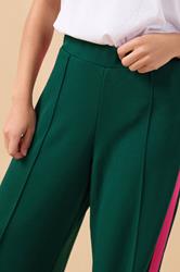 PixieGirl Petite Women's Green & Pink Side Stripe Trousers | PixieGirl 4
