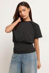 PixieGirl Petite Women's Black Scuba Top | PixieGirl 3