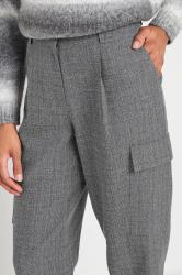 M&Co Grey Textured Cargo Trousers | M&Co 6