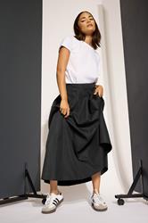 PixieGirl Petite Black Pleated Midaxi Skirt | PixieGirl 6