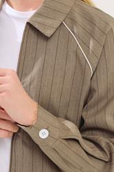 PixieGirl Petite Women's Blue Stripe Tailored Jacket | PixieGirl  5