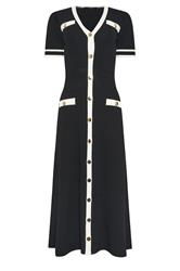 STAR Black Contrast Knitted Dress | StarByJM 2