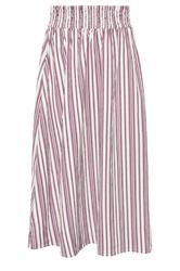 PixieGirl Petite Women's Burgundy Red Stripe Maxi Skirt | PixieGirl  5