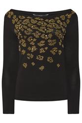 STAR Black Animal Embellished Top | StarByJM 6