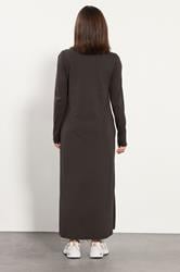 PixieGirl Petite Women's Chocolate Brown T-Shirt Maxi Dress | PixieGirl 3