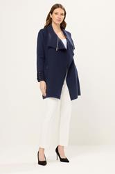 STAR Navy Blue Zip Detail Cardigan | StayByJM 2