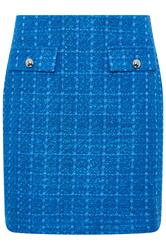 STAR Blue Tweed Button Mini Skirt | StarByJM 6