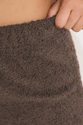 PixieGirl Petite Women's Chocolate Brown Chenille Wide Leg Trousers | PixieGirl 5