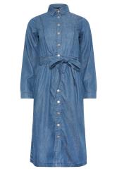 M&Co Petite Blue Denim Midi Dress | M&Co 5