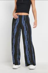 PixieGirl Petite Women's Blue Tie Dye Wide Leg Trousers | PixieGirl 2