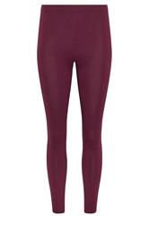 PixieGirl Petite Women's 2 PACK Burgundy Red & Black Cotton Leggings | PixieGirl 8