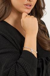 Silver Tone Heart Polished Charm Bracelet | Yours Clothing 1