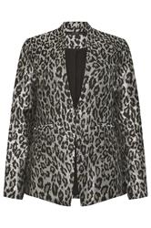 STAR Silver Leopard Tailored Jacquard Blazer | StarByJM 5