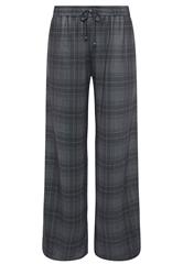 PixieGirl Petite Women's Grey Check Brushed Wide Leg Trousers | PixieGirl 5
