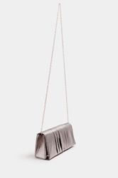 Gold Faux Leather Metallic Clutch Bag | Yours Clothing 1