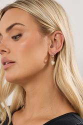 3 PACK Gold Tone Diamante Hoop Set | Yours Clothing 2